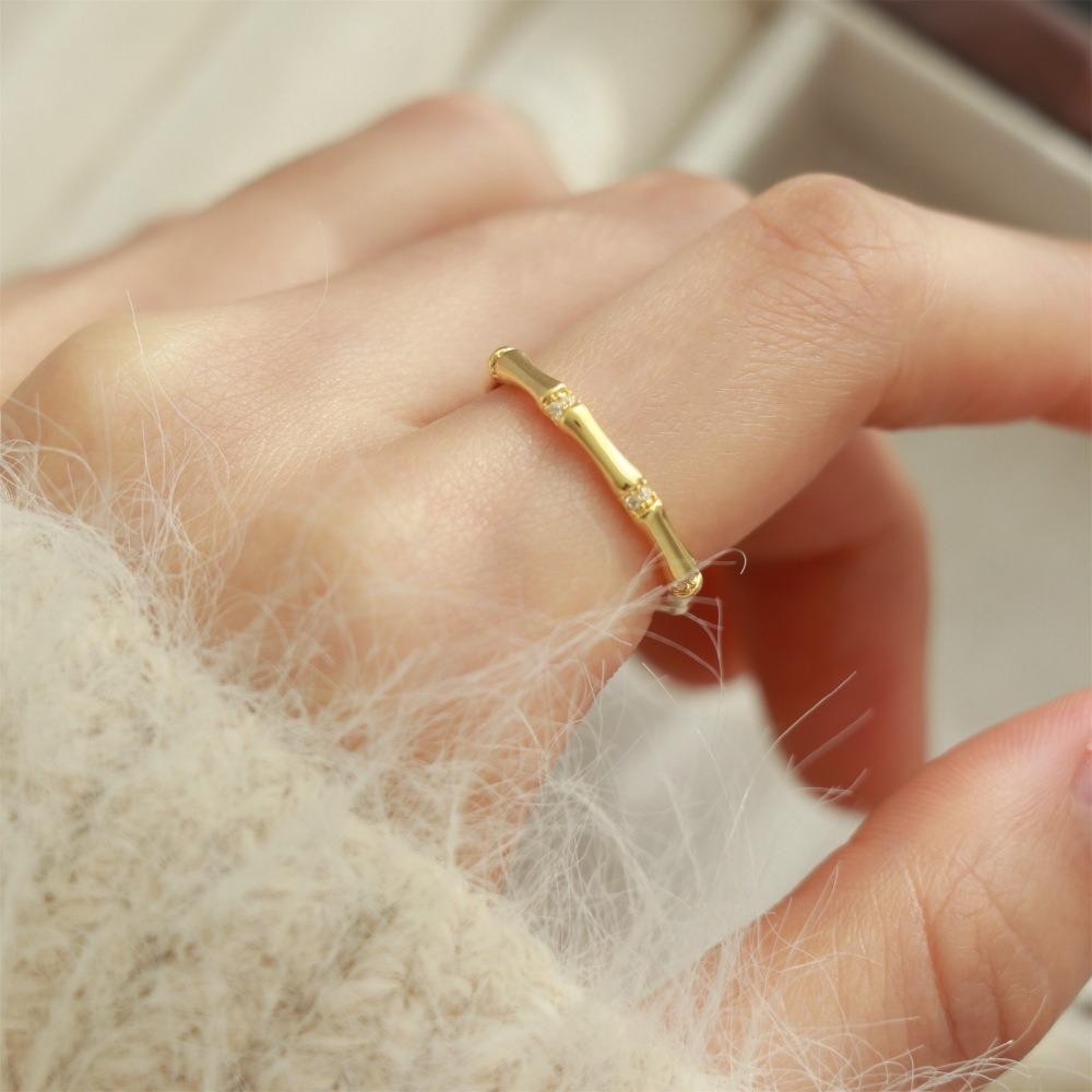 Brushed Plain Ring, Female Niche Light Luxury, High Sense, Irregular Index Finger Ring, Can't Lose Color, Ring Tide