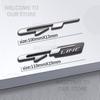 Car Decor Metal GT Line Lettering Front Grille Emblem 3D Sticker For Kia Kona Stonic Sorento Optima K5 Morning Rear Trunk Decals