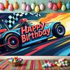 Colorful Wall Decor Attractive Easy-to-Hang Lightweight Backdrop Unique Happy Birthday Banner for Celebration