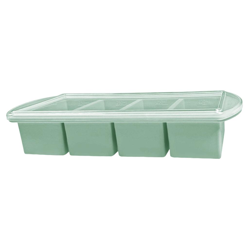 Covered Silicone Ices Cubes Tray For Freezing Storage Box Ices Block Mold