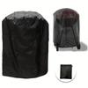 Universal Round BBQ Grill Cover, Heavy Duty Waterproof Windproof Tear Resistant Outdoor Barbecue Protector (Only Cover)