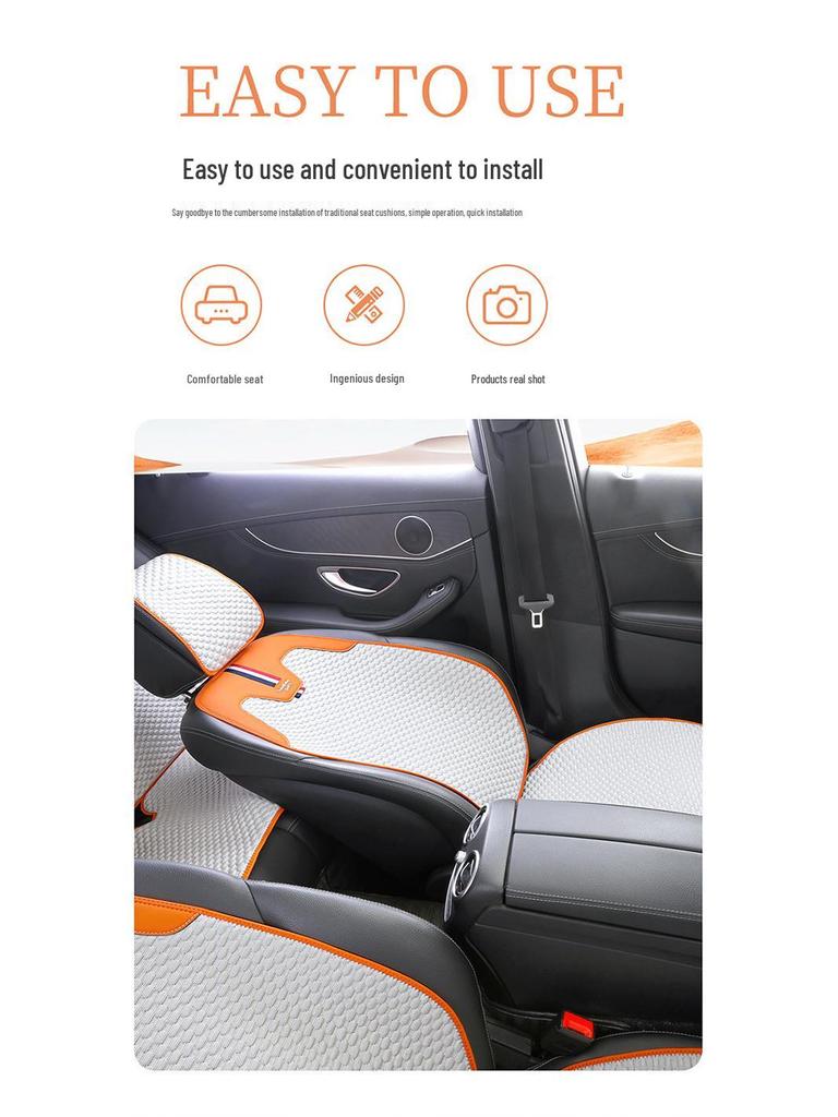 Non-Slip All-Season Air Layer Car Seat Cushion Set