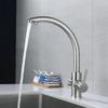 304 Stainless Steel Drinking Filtered Water Kitchen Faucet Deck Mounted Dual Handle Faucet Purification Kitchen Sink Faucet