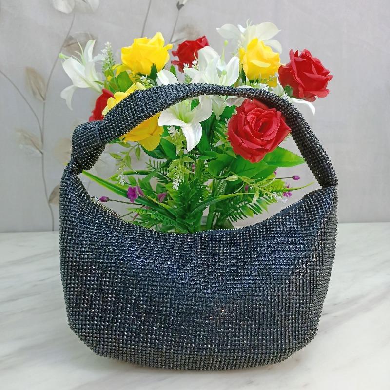 Niche design light luxury rhinestone bag women s spring summer new products tide high-grade diamond-encrusted women s bag flash diamond armpit bag