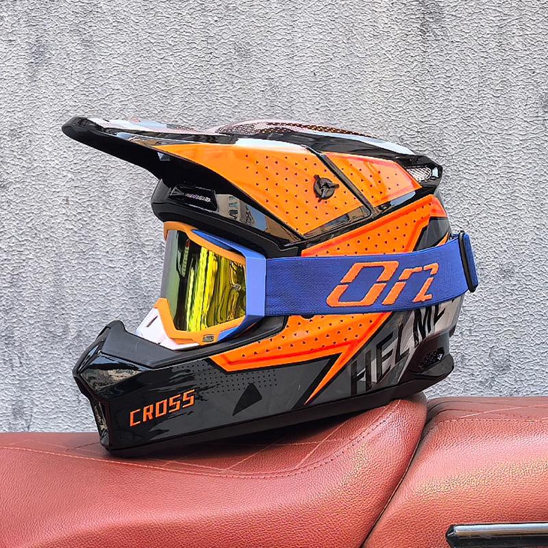 Orz Off-Road Helmets Kids Teens Electric Bike Helmets Men and Women Rally Helmets Mountain Bike Riding Downhill