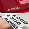 3D ABS Black A180 A200 A250 C180 C200 Logo Letters Car Rear Trunk Badge Sticker For Mercedes Benz W177 W176 V177 W206 W204 S205