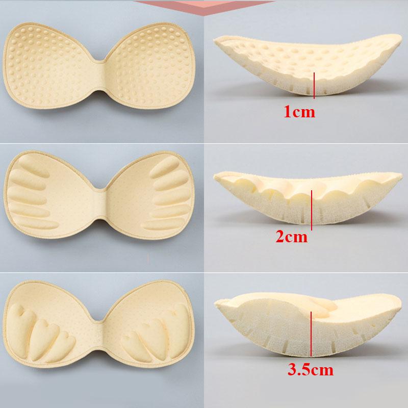 Kadın Mayo Ped Eklentisi Göğüs Sütyen Dolgusu Vücuda Oturan Tasarım Push Up Bikini Pedli Eklentiler Göğüs Görünmez Pedli