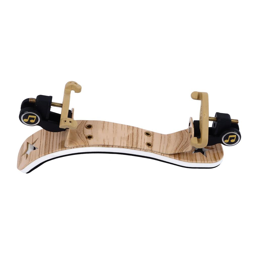 Violin Shoulder Rest Collapsible Height Adjustable Ergonomic Violin Shoulder Support for 1 2 Wood Grain