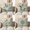 Home Decor Abstract Leaf Pattern Decorative Throw Pillow Pattern Cushion Cover Suitable For Sofa Bedroom Car Pillow Cover