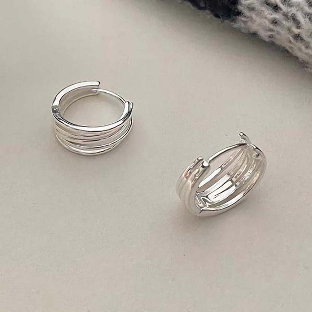 Women's Pastry Bold Base Earrings 2 Colors