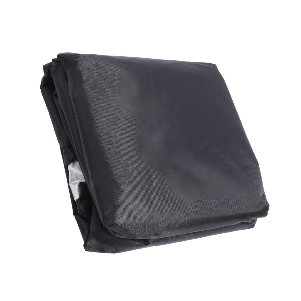 Outdoor Chair Cover Black Oxford Cloth Waterproof Wind Dust UV Proof Furniture Cover with Buckle Adjustable Drawstring
