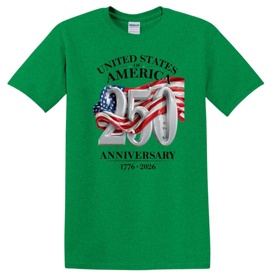 United States 250th Anniversary T Shirt 1776 2026 Patriotic American Flag Gift XS