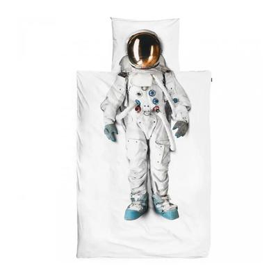Bed Linen Set - SNURK - Astronaut - 135 X 200 Cm - 100% Cotton - Machine Washable At 40°