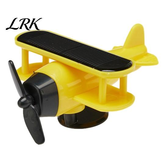 Dashboard Air Freshener Holder Solar Energy Rotating Plane, Creative Car Ornament Accessories with Light Sensor, Unique Automotive Interior