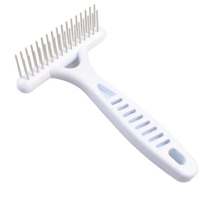 Double Pet Dematting Comb for Cats and Dogs Stainless Slicker Brush