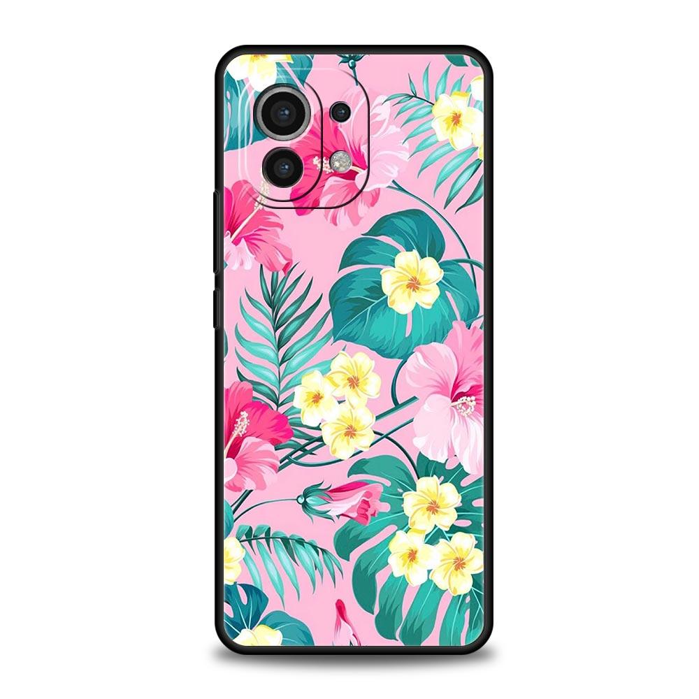Summer Colorful Flower Phone Case For Xiaomi Mi 17 15T 15 14 14T 13T 12T Pro 12 13 Lite 5G 11T Poco X6 X7 X5 Pro Soft Cover