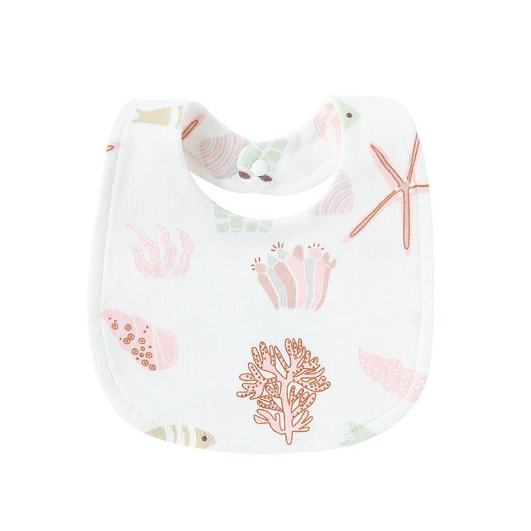Newborn Baby Bibs Pure Cotton Double Layer Drool Bibs High Absorbency Burp Cloths For Infants Toddlers Soft Skin Friendly