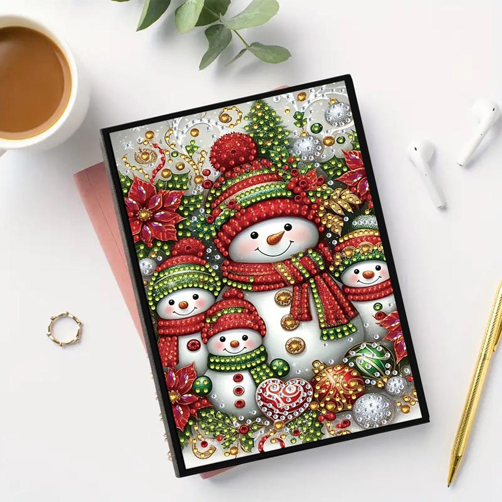 50-Page A5 Size Diamond Painting Diary Book Diamond Painting Notebook Set for Adults Beginners Holiday Birthday Gift