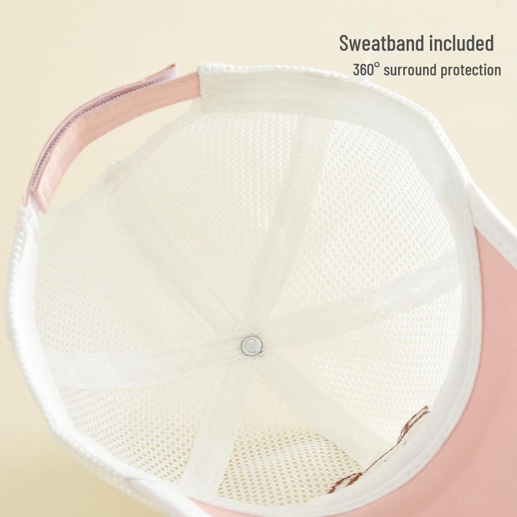 Cute Panda Mesh Hat: Children's Windproof Sun Protection Baseball Cap