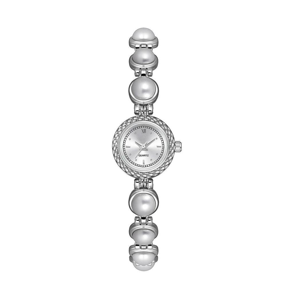 Women Fragrance Medieval Pearl Bracelet Watch Waterproof Quartz Wristwatch