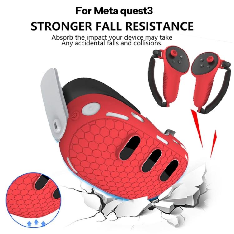 VR Headset Case for VR Silicone Protector Anti-Scratches Controller Grip