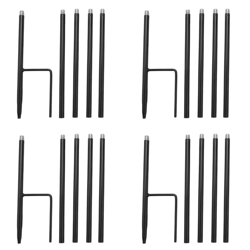 Corrosion Resistant Metal Plant Stand Hanging Weatherproof Garden Stake Shepherd Hook For Patios Lawn Beach Decoration