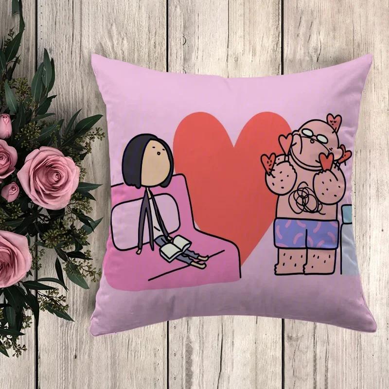 Anime Pillow BERTILO Decorative Pillows for Sofa Pilow Cases Cushion Cover Luxury Pillowcases Pillowcase Decor Fall