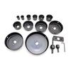 16 Pcs/set Woodworking Hole Opener Saw Carbon Steel Drilling Tool Hole Saw Cutting Kit Electric Drill Accessories Set
