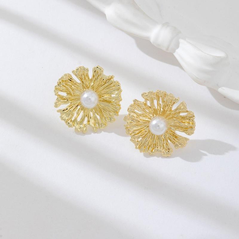 

Новые элегантные металлические геометрические серьги-цветы для женщин, модные серьги-гвоздики, свадебные серьги для невесты, серьги-кольца для вечеринки, праздничные ювелирные подарки золотой