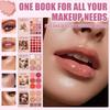 4-Layer Multi - Functional Beauty Book Kit- Style Makeup Ingeniously Eyeshadows, Blushes, Highlighters,  Powders In One,Best Choice For