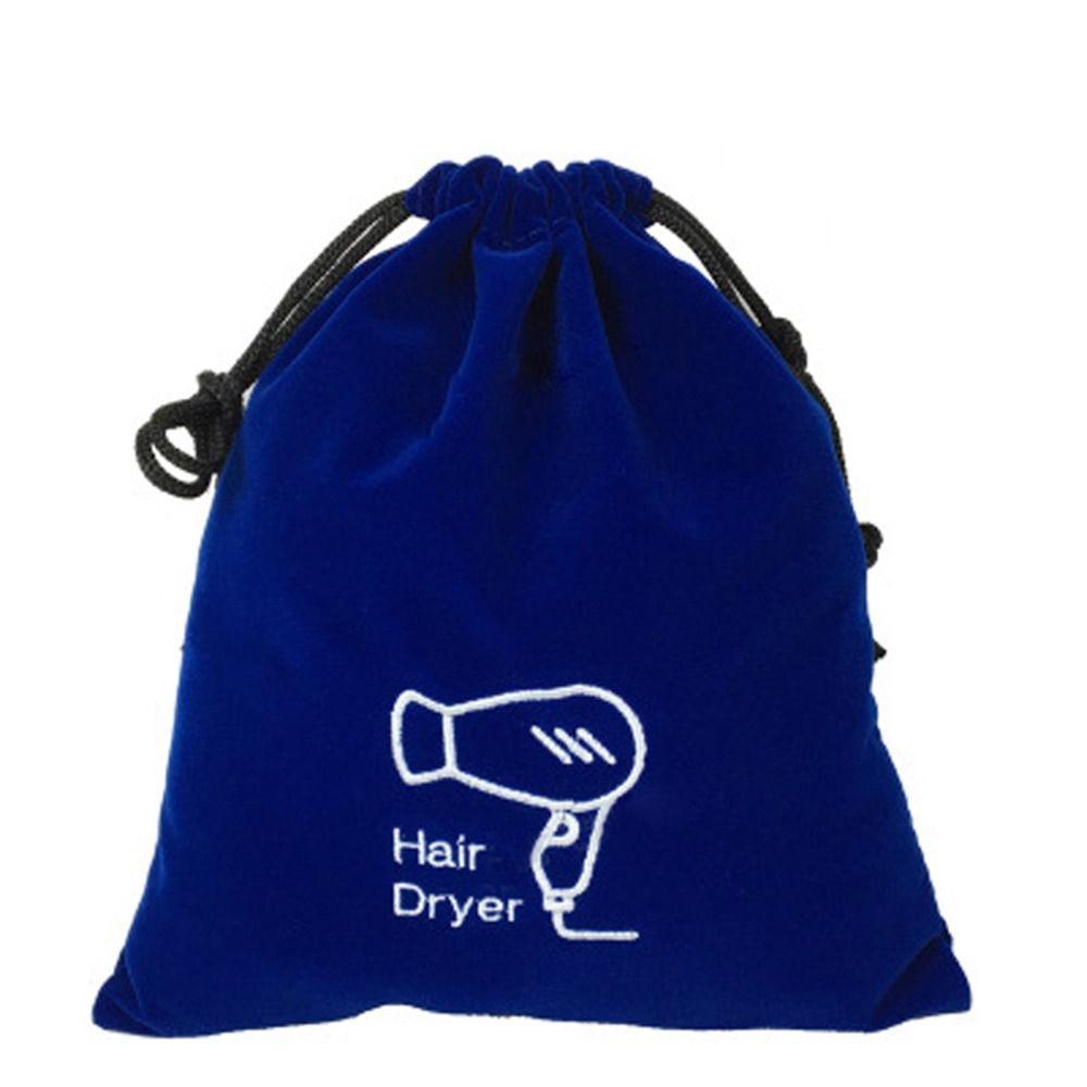 Bag Hair Dryer Pouch Velvet Bag for Jewellery Hair Dryer Drawstring Bag Travel Toiletry Carry Pouch