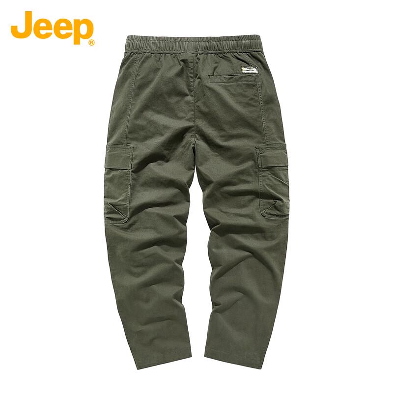 Jeep Men's Straight-Leg Drapey Casual Pants