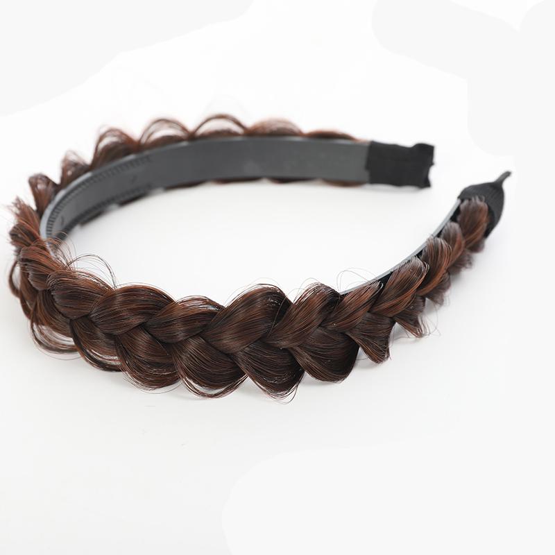 Damen Haarband Fischgrätenzopf Faule Perücke Twist Zopf Stirnband Haarnadel Böhmische Mode Rutschfester Kopfschmuck Braut Haarschmuck