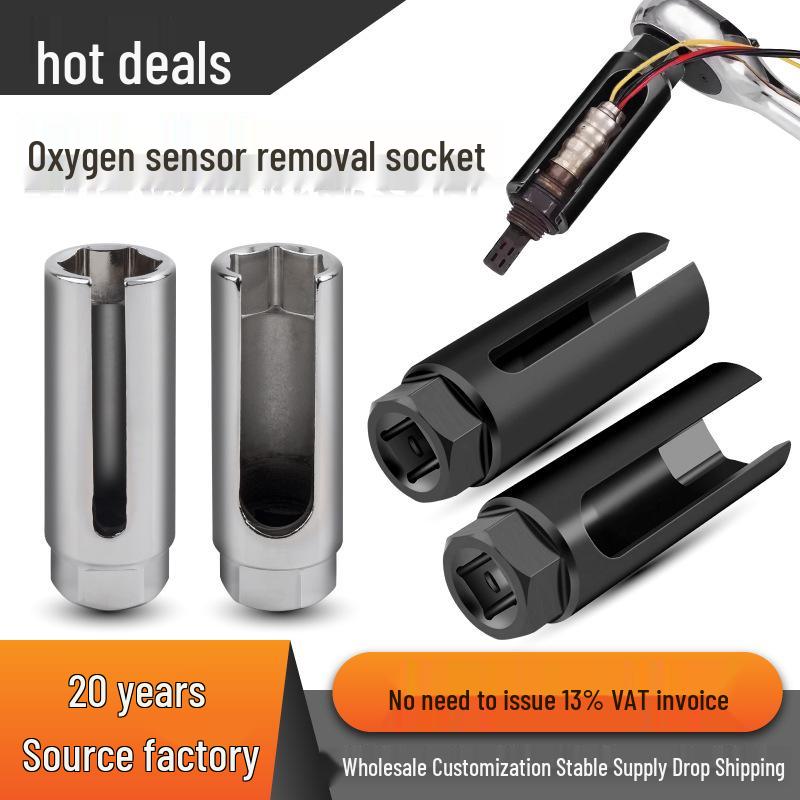 Oxygen Sensor Removal Tool: 22mm Open-End Socket for Auto Repair & Maintenance