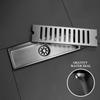 Brushed Rose Gold Floor Drain SUS304 Floor Conceal Drain 30CM/60CM Long Drainage Channel Drain for Hotel Bathroom Kitchen Floor