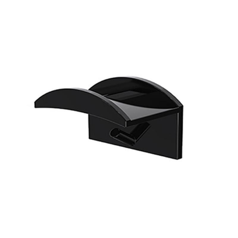 

HdoorLink 1 шт. стойки с крючками для шляп для бейсболок минималистичный держатель для бейсбольной кепки с крючком настенное крепление для спальни домашнего хранения чёрный