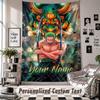 Wall Hanging Tapestry With Custom Name & Text, One Piece Decorative Tapestry For Bedroom
