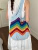 Knit Tote Bag For Women With Large Capacity And Hollow Design For Daily Use