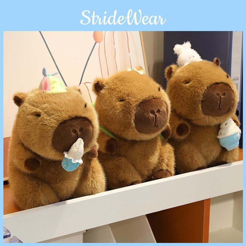 Plush Toy Capybara Ice Cream Smoothie Toy Childrens Animal Doll Cartoon