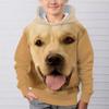 Autumn Comfortable Sports Leisure Long Sleeved Pullover Hooded Sweatshirt Children Animal Patterns Loose Versatile Pocketless 3d Hoodies