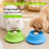 Silicone Anti-Slip Slow Feeder Bowl with Suction Cup and Rolling Ball Lick Mat for Pets