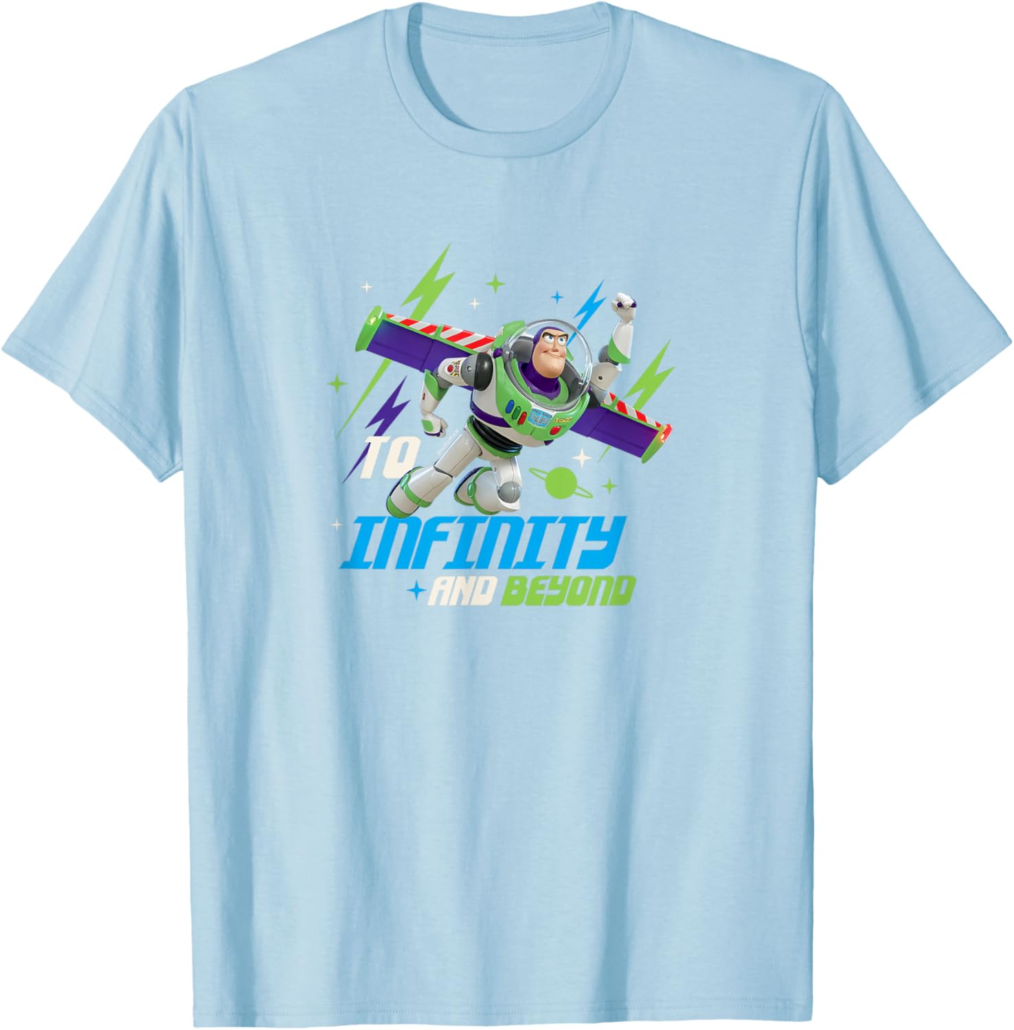 Hot Fashion Casual Toy Story - Buzz Lightyear To Infinity & Beyond T-Shirt S-4XL Four Seasons M baby голубой