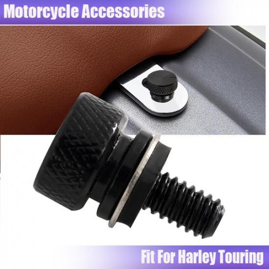 1PC Black Rear Fender Seat Rack Knurled Bolt fit for Harley Touring Softail Dyna