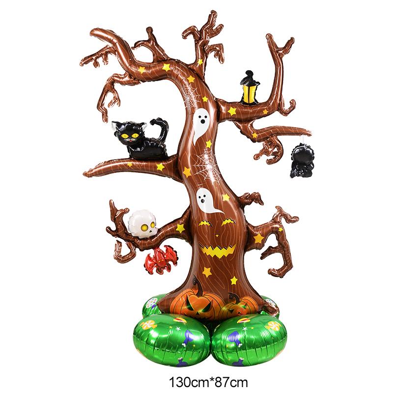 Large Halloween Standing Balloons Pumpkin Witch Ghost Foil Globos For Halloween Party Decoration Kids Favors Inflatable Toy 2024