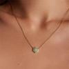 Women's Dainty Chain Necklace with Gemstone Pendant Fashion Choker Style