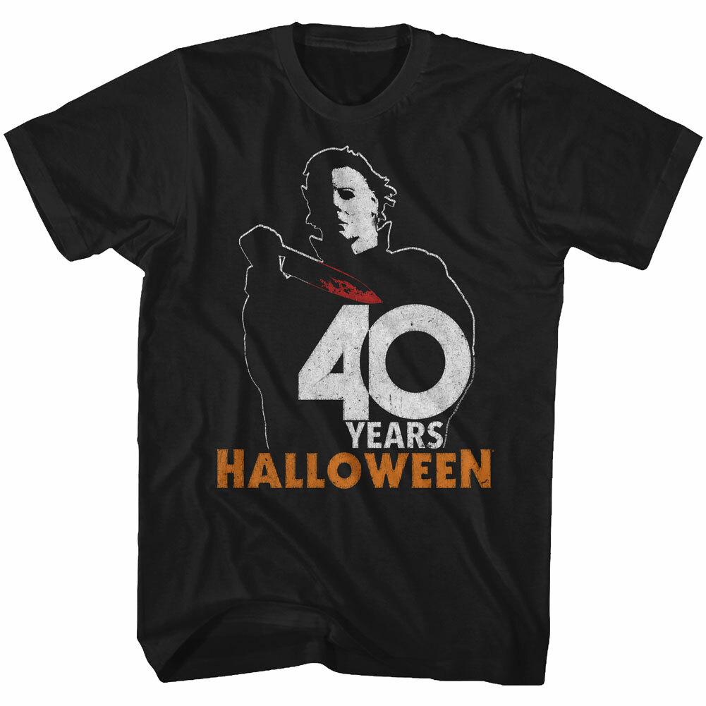 Halloween Horror Movie Franchise 40 Yrs Michael Myers Photo Men s T Shirt XXL
