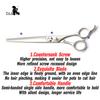 TAA Professional Grooming Pet Scissors Serrated Scissors Patent Fluffy Scissor for Dog Alloy Steel Cat Pet Hair Cutting Tools