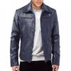European and American men's motorcycle leather jacket men's teen stand-up collar punk leather jacket men