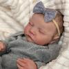 Realistic Reborns Newborn Baby 19Inch Sleeping Infant Doll Silicone/Cloth Body Baby with Clothes and Accessory Gift Set