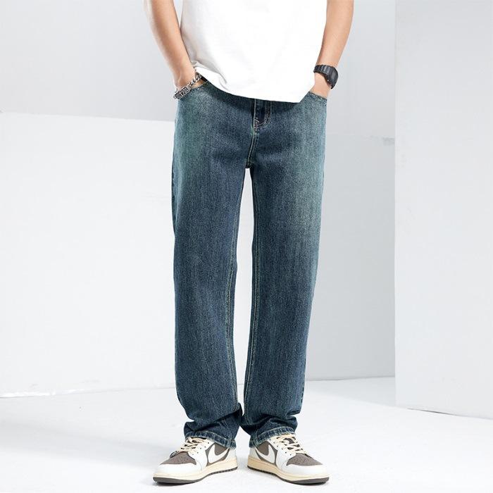 

Весна и Лето Новые Мужские Свободные Прямые Американские Уличные Стрейч Джинсы Брюки Мужские 28